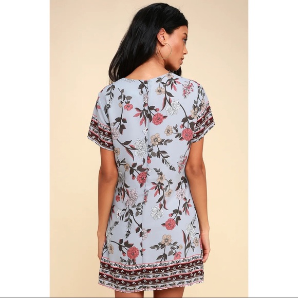 Lulus | A-Flora-Ble Floral Shift Dress - Picture 4 of 6